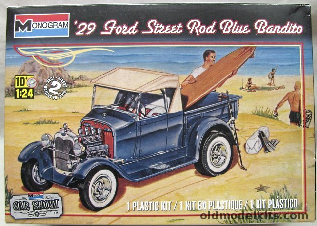 Monogram 1/24 Blue Bandito Custom 1929 Ford Pickp-Up Truck by Darryl Starbird - (ex-Blue Beetle Four Star Issue), 85-4020 plastic model kit